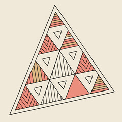 Flat Rounded Triangles Pattern
