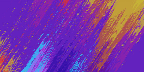 Vibrant abstract digital artwork with diagonal brush strokes