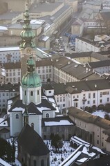 Obraz premium Aerial view of Salzburg, Austria