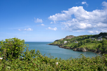 Landschaft mit Atlantik auf Howth in Irland