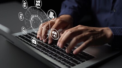 Online pharmacy icons showing medicine, healthcare, prescription and medical services with digital pharmacy, online drugstore, telemedicine and modern pharmaceutical solutions. Funnel