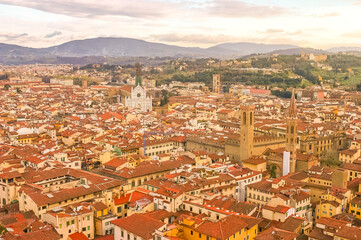 Obraz premium Aerial view of Florence, Italy
