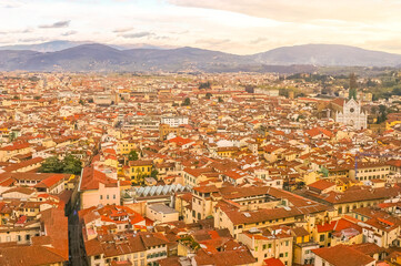 Obraz premium Aerial view of Florence, Italy