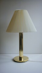 Obraz premium table lamp on a off white background