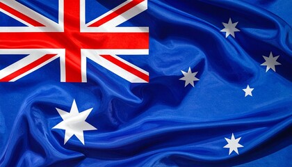Australia flag—blue field with Union Jack, Commonwealth Star, and Southern Cross constellation.