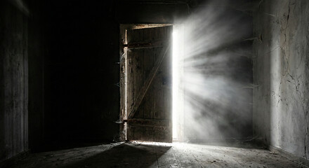 Hooded Hacker Silhouette Sitting at Desk with Multiple Digital Monitor Screens