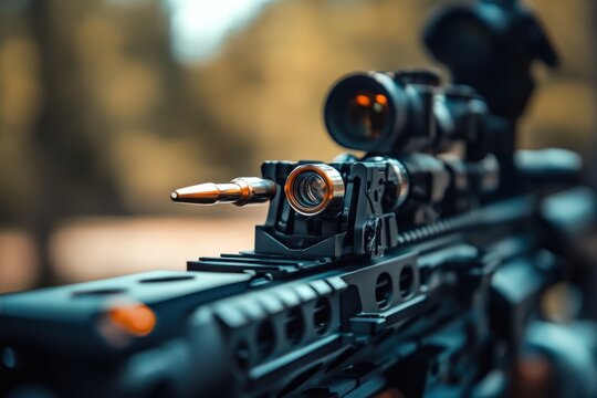 Precision focusing on a tactical rifle with a loaded chamber and advanced optics system