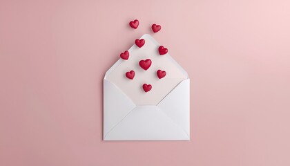 pink heart on a white background