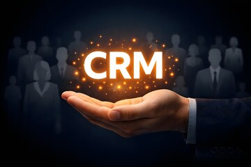 CRM, Customer relationship management concept. Digital online, Customer network management and network connecting connections for target customers.