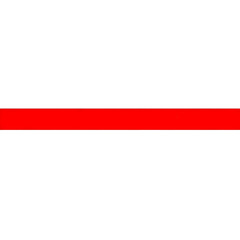 Minimalist Red Horizontal Line on White