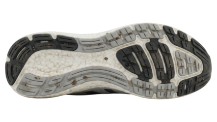 Dirty Running Shoe Sole Isolated