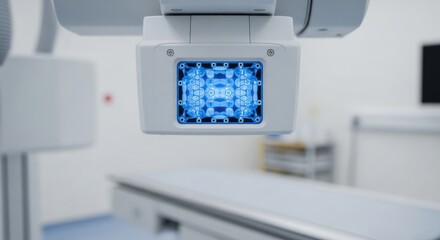Advanced C-Arm Medical Imaging System Displaying Diagnostic Data in a Modern Hospital Room, symbolizing Precision Healthcare and Scientific Innovation.
