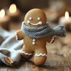 Ginger man in a scarf