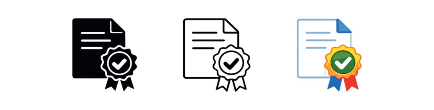 verification verified document seal certificate authentication badge