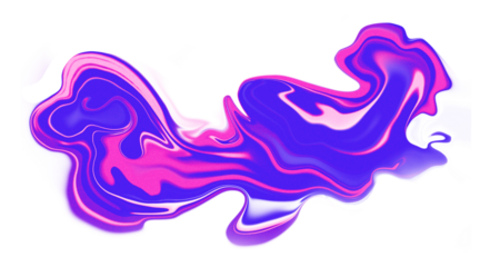 Abstract pink and purple liquid swirl on white background, flowing fluid paint shapes, smooth organic motion, vibrant modern art concept, isolated minimal design
