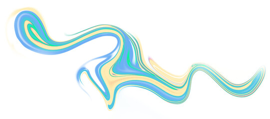 Abstract pastel liquid swirl on white background, flowing fluid lines, soft gradient colors, modern minimal art concept, isolated design
