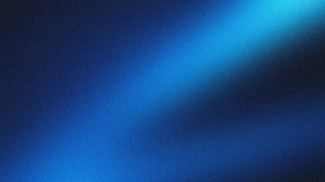 Noisy grainy abstract gradient backdrop navy blue bright turquoise with soft ethereal glow.