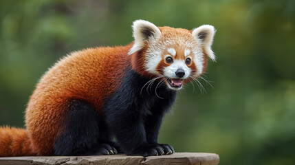 Fototapeta premium red panda in the zoo