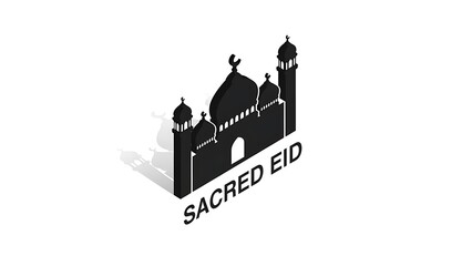 Fototapeta premium Sacred eid mosque
