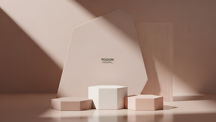 Minimalist podium display