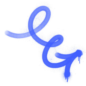 spray arrow graffiti street style design element