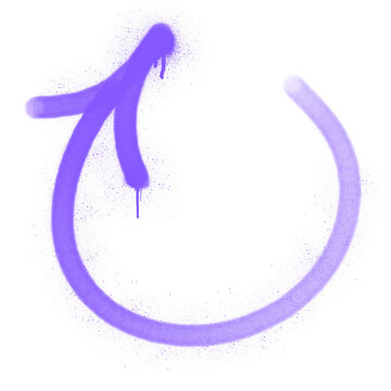 spray arrow graffiti street style design element