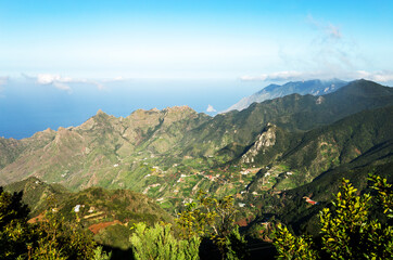 Mountain landscape in Anaga National Park, Island Tenerife, Canary Islands, Spain, Europe. © Iryna Shpulak