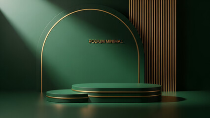 Minimalist podium display