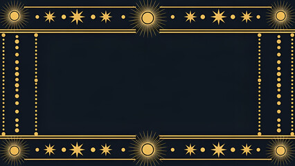 Elegant cosmic border design