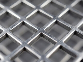 blurred metal grid abstract background