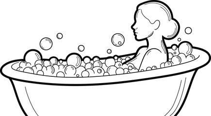 International women's day empowerment through self care illustration