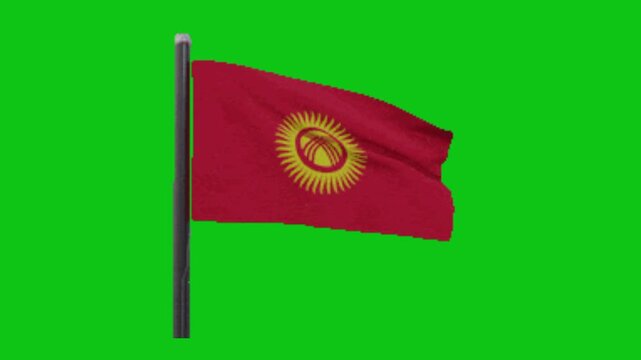 flag of kyrgyzstan