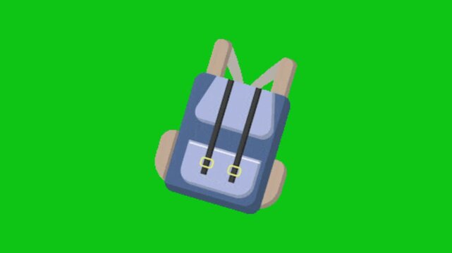 Animation of backpack