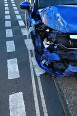 broken car in the street