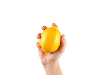 Hand Holding Lemon