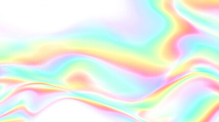 Obraz premium Grainy Abstract Iridescent Holographic Wave