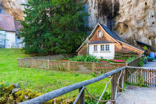 The hermitage of Saint Verena in the Verena Gorge, to the north of the city of Solothurn, Switzerland