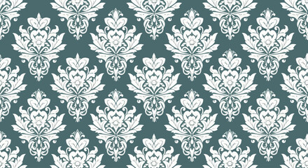 Fototapeta premium Elegant Seamless Damask Classic Interior Texture