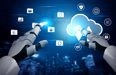 Artificial intelligence enhances cloud data storage and network backup system to improve security and connectivity Parse