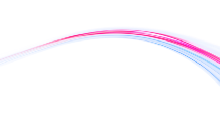 Elegant Flowing Arch of Pink and Blue Light