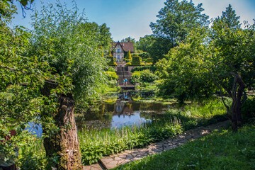 The Orekhovno Estate Park and Manor House. Orekhovno Village, Pustoshkinsky District, Pskov Oblast, Russia