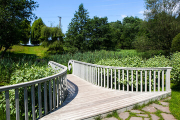 The picturesque park of the Orekhovno estate. Orekhovno village, Pustoshkinsky district, Pskov region, Russia