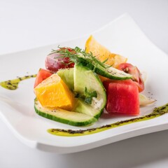 Fresh Fruit and Vegetable Salad