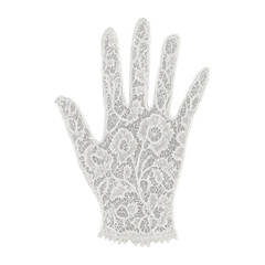 Fototapeta premium PNG Elegant lace glove silhouette