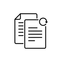 Digital Document Icon Representing File Management and Data Organization