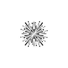 Obraz premium Abstract black and white illustration Page Vector explosion effect