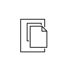 Abstract Document Icon in Minimalist Line Art Style for Digital Content