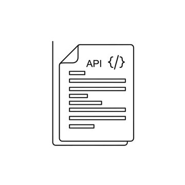 Digital Document with API Code and Programming Lines for Software Development