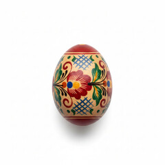 Hand-Painted Wooden Egg