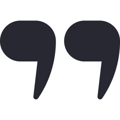 Quote Symbol Icon. Quote Mark Sign